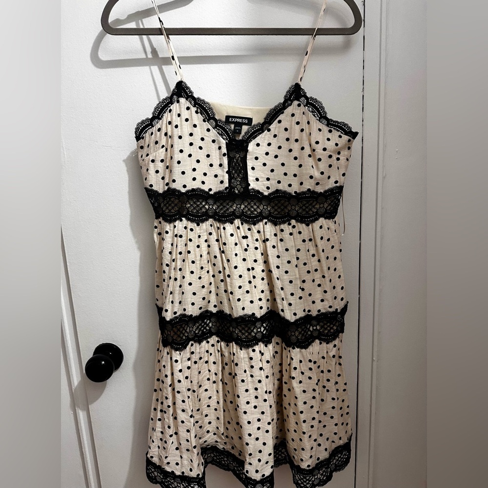 Express Medium Polka Dot Dress